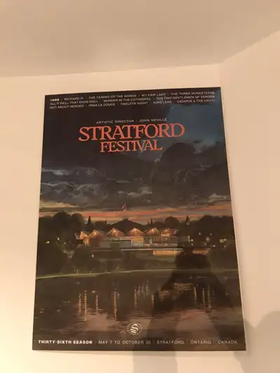 Stratford Ontario Canada poster, View more