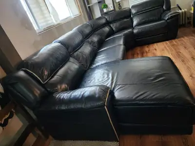 LEATHER SECTIONAL , View more