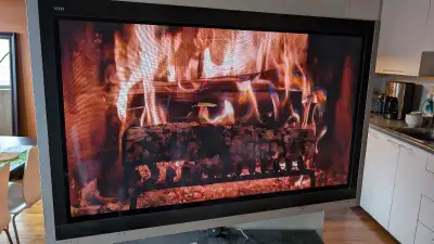 téléviseur 50" plasma avec support. , View more