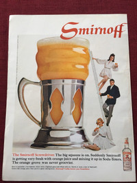 1968 Smirnoff Vodka Original Ad