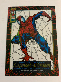 1994 Fleer Marvel Suspended Animation #1 Spider-Man Chase Card