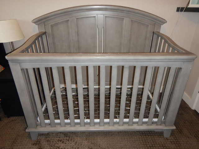 WestWood Design Jonesport Convertible Crib, in Cloud Grey, $300 in Cribs in Saskatoon