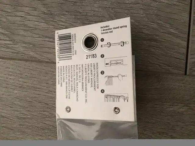 Decorative Round Spring Tension Rod64689497585665122