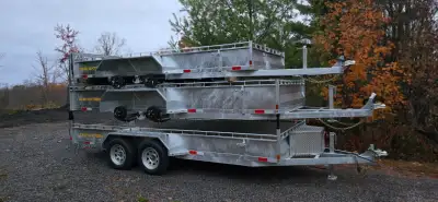 2026 galvanized utility trailers One Sixteen Landscape trailers Dump Trailer Equipment haulers Deck...