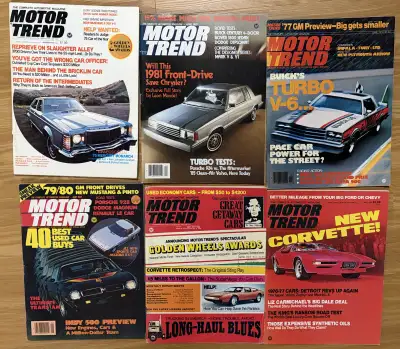 MUST SELL Motor Trend Magazines from the 1970s & 1980s ($2 EACH), View more
