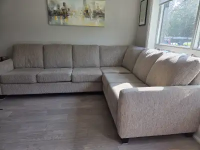 Superstyle® 2-Piece 109" x 84" L-Shape sectional sofa. Like new!, View more