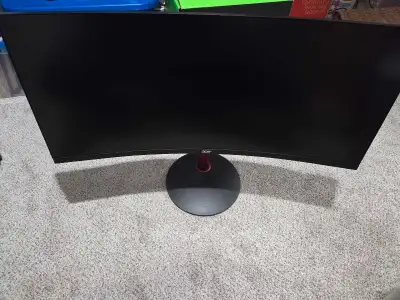 Acer Nitro XZ342CK Pbmiiphx 34" 1500R Curved WQHD (3440 x 1440) VA Gaming Monitor with AMD Radeon FR...