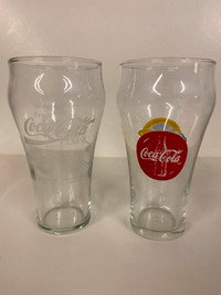 Coca-Cola Clear Collectible Drinking Glasses - NHL and Gino's