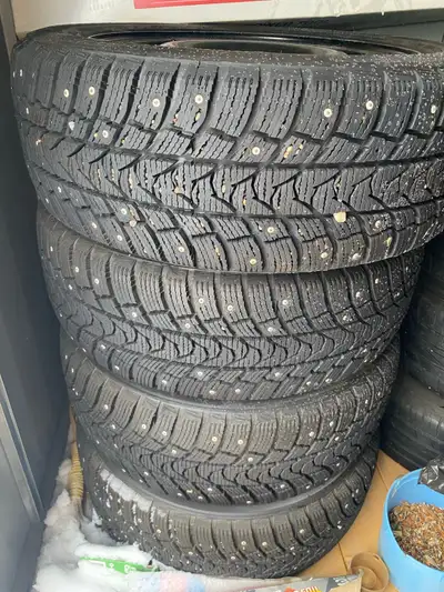 New wheels and tires Set of 4 205/55r16 Winter tire with stud 5x114