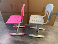 Kid's Desk Chair - Height Adjustable (Gray, Pink or Blue)
