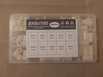 Round Spacers in Kit 100 pieces, non thread (Some not included), View more