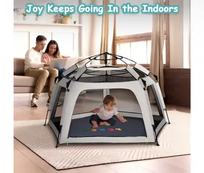 Baby Playpen Pop-up Tent, portable, very small when disassemb, View more