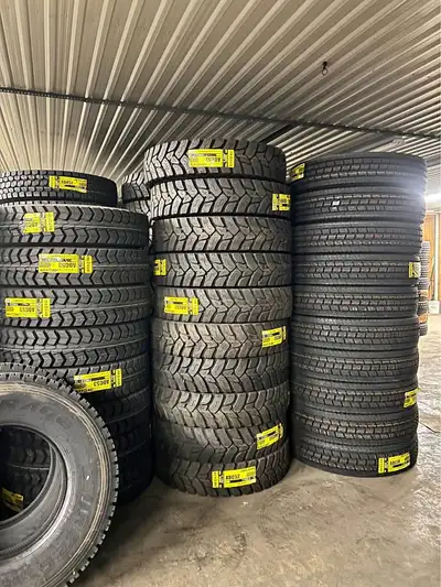 Brand new Aeolus semi truck tires Brand: Aeolus Quantity: Set of 10 available Pickup: Available Inst...