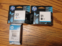 HP ink tri color and black