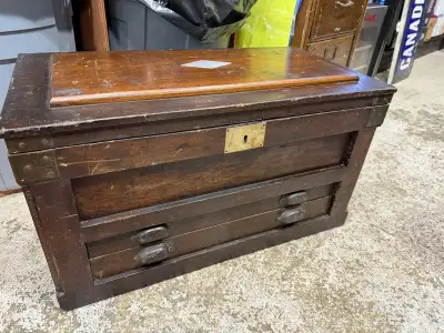 Awesome old carpenters tool chest , View more