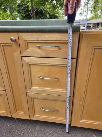 Kitchen cabinets (used), View more