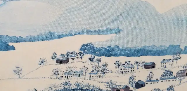 Framed print Hoosick Falls in Winter Grandma Moses NY folk art in Arts & Collectibles in Ottawa - Image 5