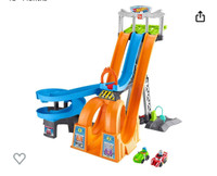 Fisher-Price Little People Toddler Playset Hot Wheels Racing Loo