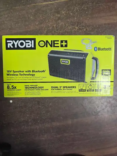 RYOBI ONE+ 18V Bluetooth Speaker - BNIB, View more