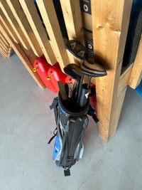 Golf bag and clubs