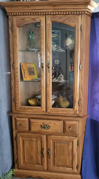 Corner hutch cabinet, View more