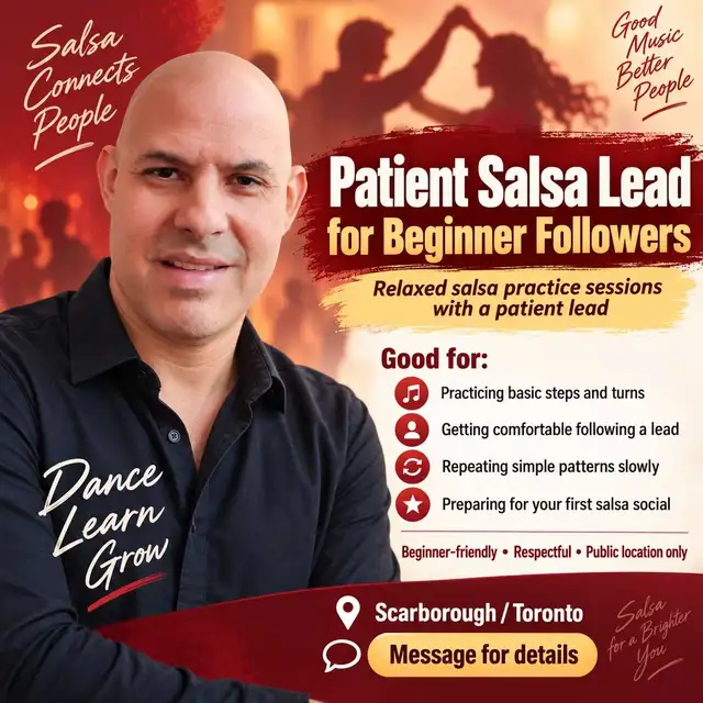 Patient Salsa Lead for Beginner Followers