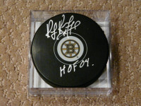 Ray Bourque Boston Bruins Autographed Puck