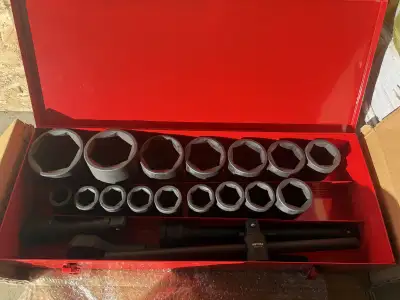 Superior Quality 1” Drive 21-Piece Impact Socket Set – Premium C, View more