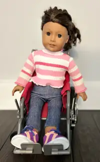American Girl Doll with Wheelchair 