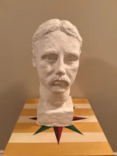 hand sculptured bust, View more