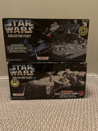 Star Wars Rebel Blockade Runner and Star Destroyer 1996 - NEW