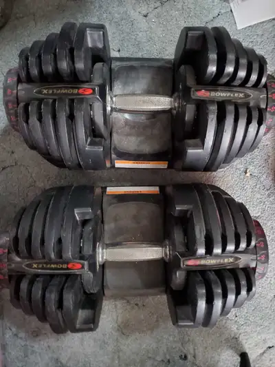 Bowflex 90 lbs dumbell set, View more