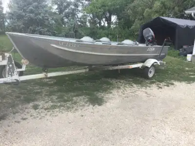 Hello, I have up for sale my 18’ Edson aluminum boat and shorelander traiker. Unit is in excellent c...