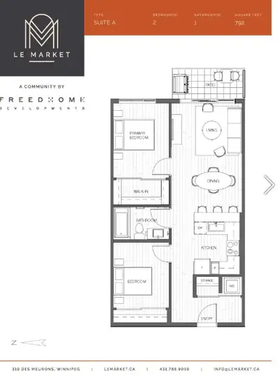 2 bedroom/1 bathroom For Rent - Minutes from Downtown