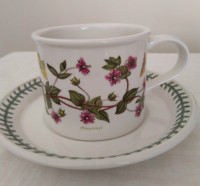 Portmeirion Large Tea Cup/Saucer Botanic Garden