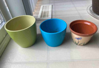 Small flower pots, ceramic 