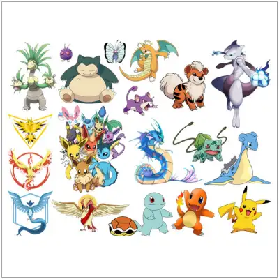 10  New 19 Piece Pokemon Wall Stickers Peel and Stick $15 each, View more
