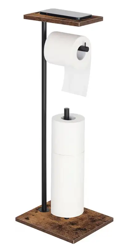 New stylish Toilet Paper Holder Stand with storage, View more
