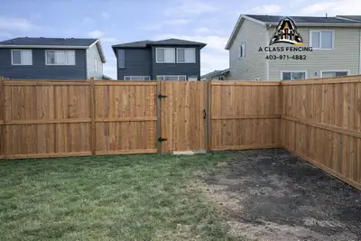 Wood fence installation , View more