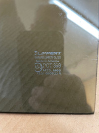 Used Lippert Replacement 12" x 21" Tinted Glass for RV Doors