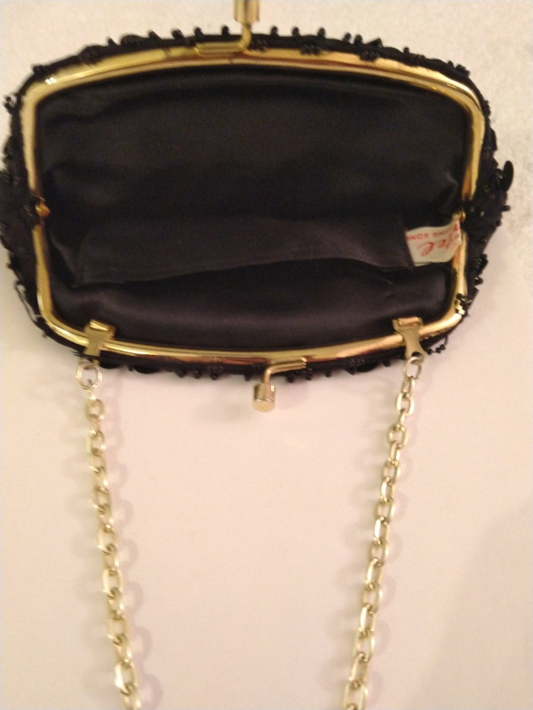 Vintage Black Sequin Evening Bag in Women's - Bags & Wallets in Oakville / Halton Region - Image 3