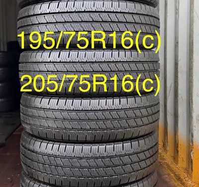 LT205/75R16 Hankook Dyna Pro H/T (Take Off’s) ***** 4 NEW TAKE OFF TIRES / NO RIMS ***** ***** WHILE...