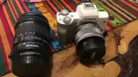 Canon m50 white with extra lens