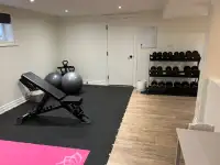 Quality LIKE NEW HOME GYM Weights & Bench