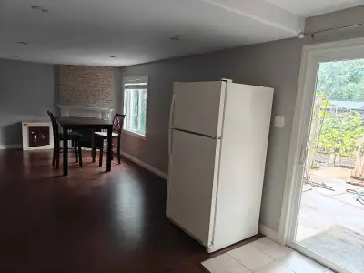 walkout basement, one bedroom, one den