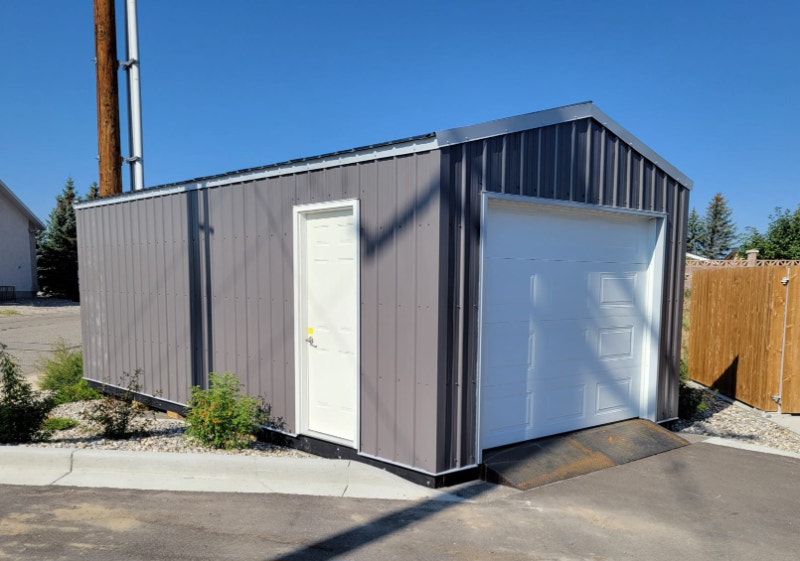 Custom Built 24' x 12' Garage Outdoor Tools & Storage Lethbridge