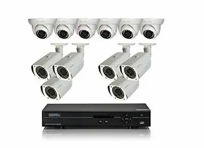Q-See 16Ch QC9916 HD 4K DVR, with 10x 4Megapixel Cameras, View more