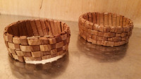 Weaved Cedar Wood Bracelets hand woven Haida weaver (gift idea)