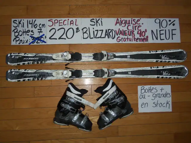 Équipements de ski alpin twin tip et titanium 146 150 154 cm in Ski in Granby - Image 10