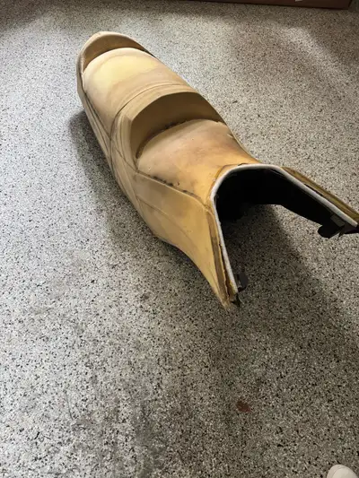 Seat off of a 2016 Seadoo GTI. Seat is uncovered. Foam exposed. In great shape otherwise
